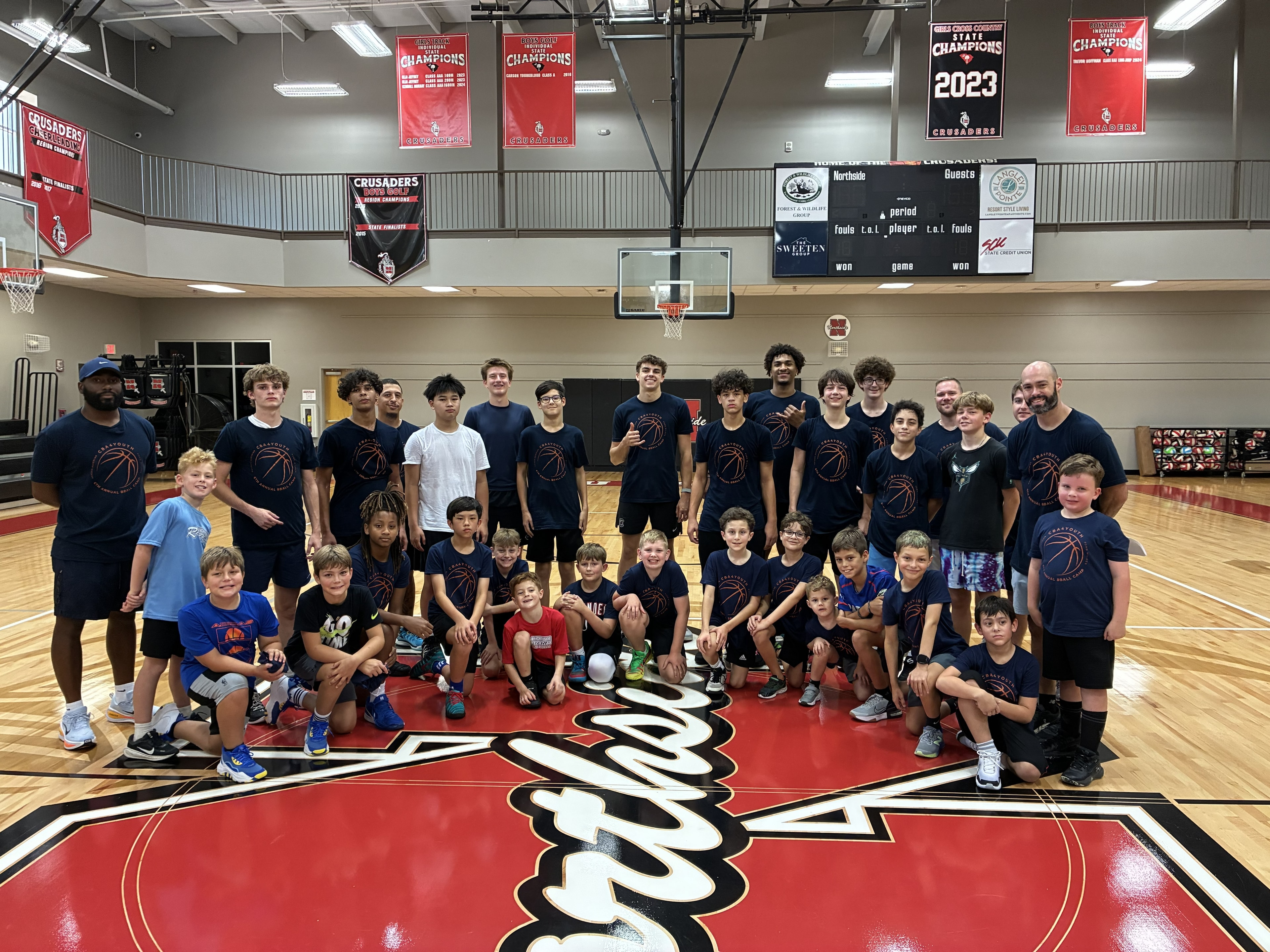 CBA4Youth basketball camp in action
