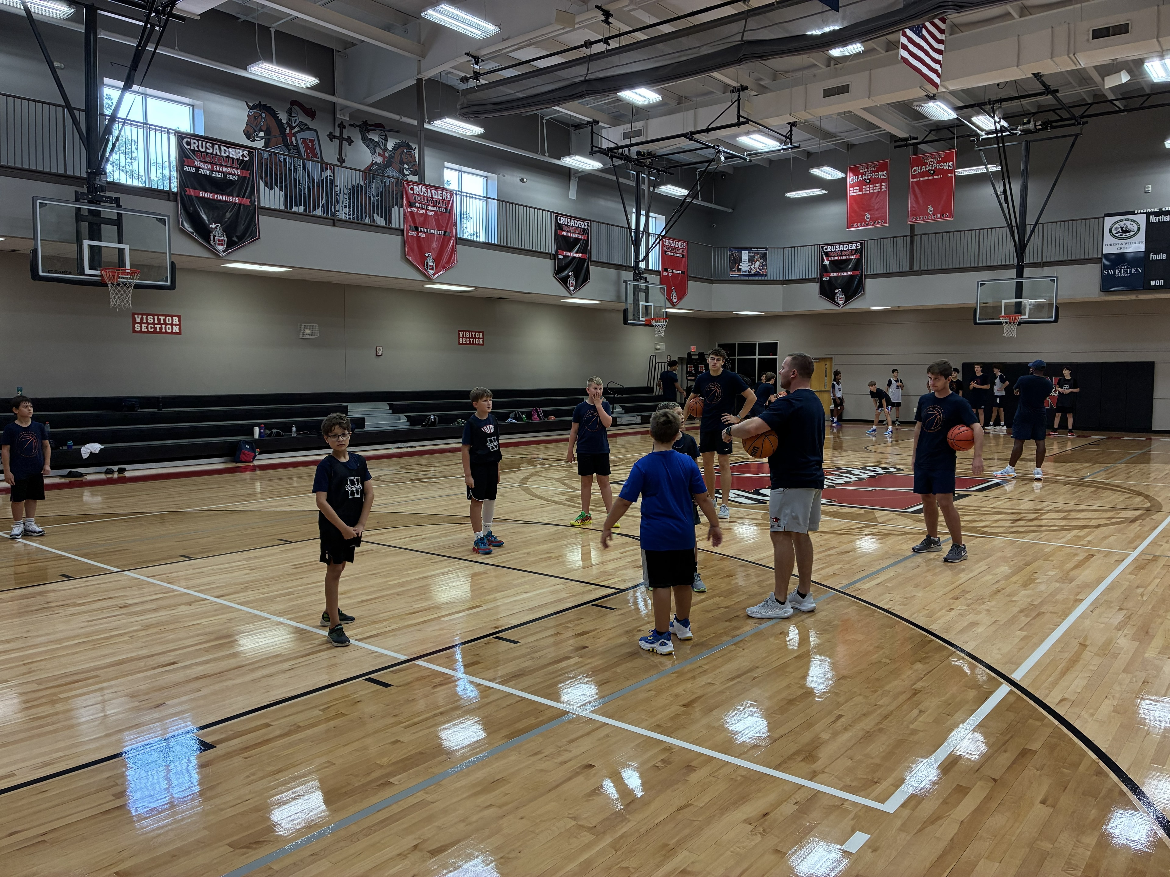Basketball training session at Northside gymnasium