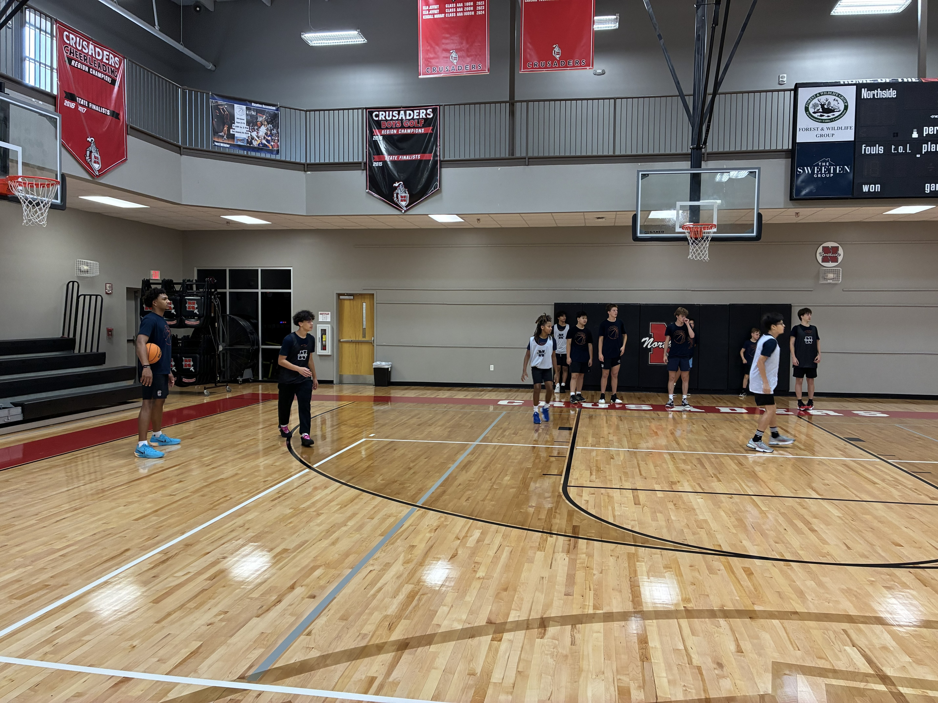 CBA4Youth scrimmage practice at Northside