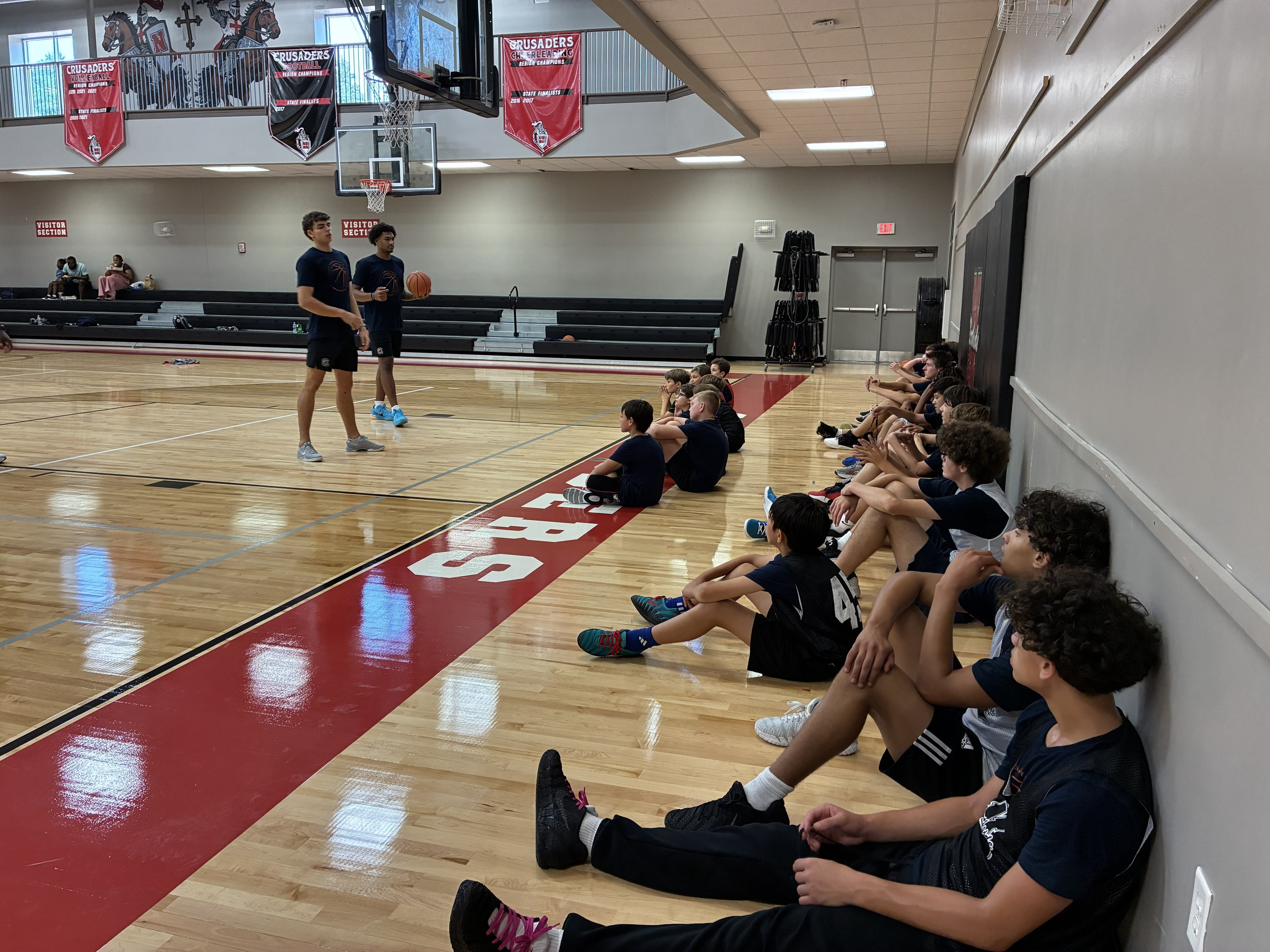 CBA4Youth players practicing on the Northside court