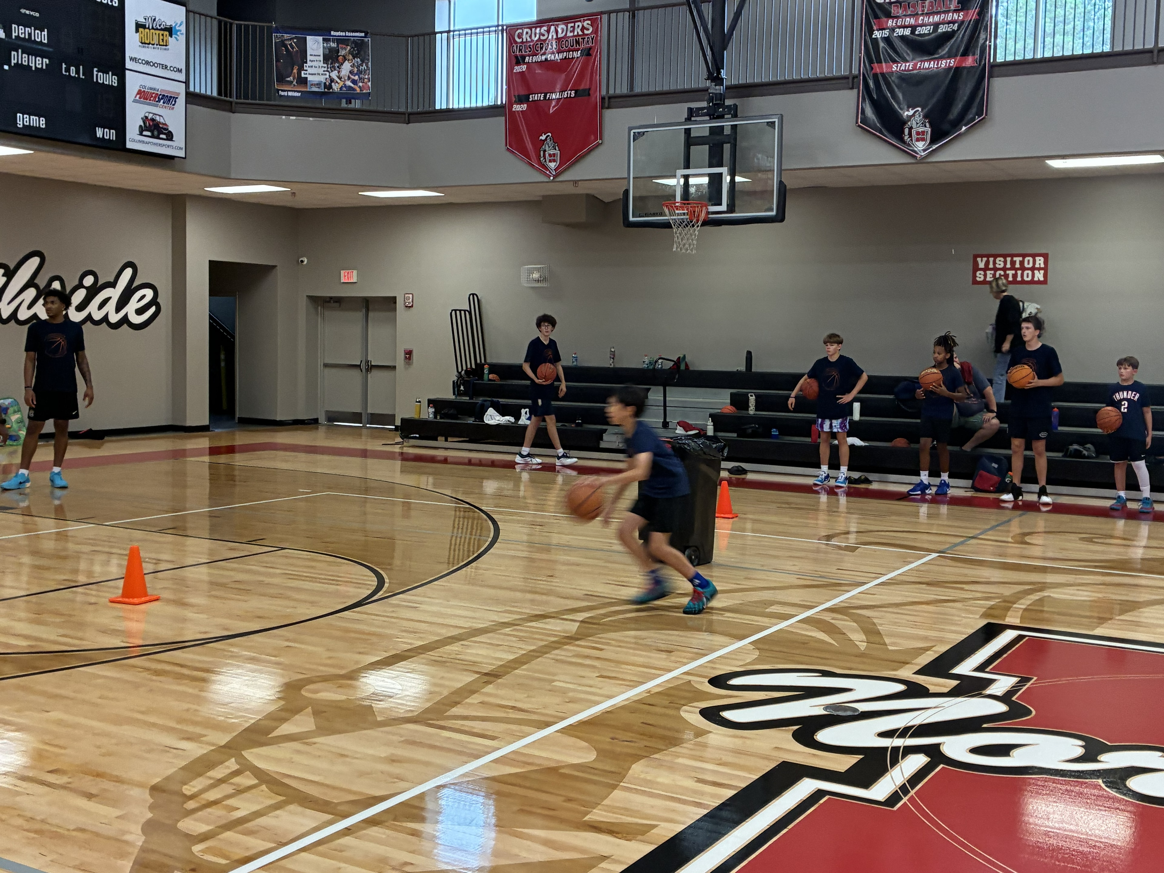 CBA4Youth youth basketball camp moment