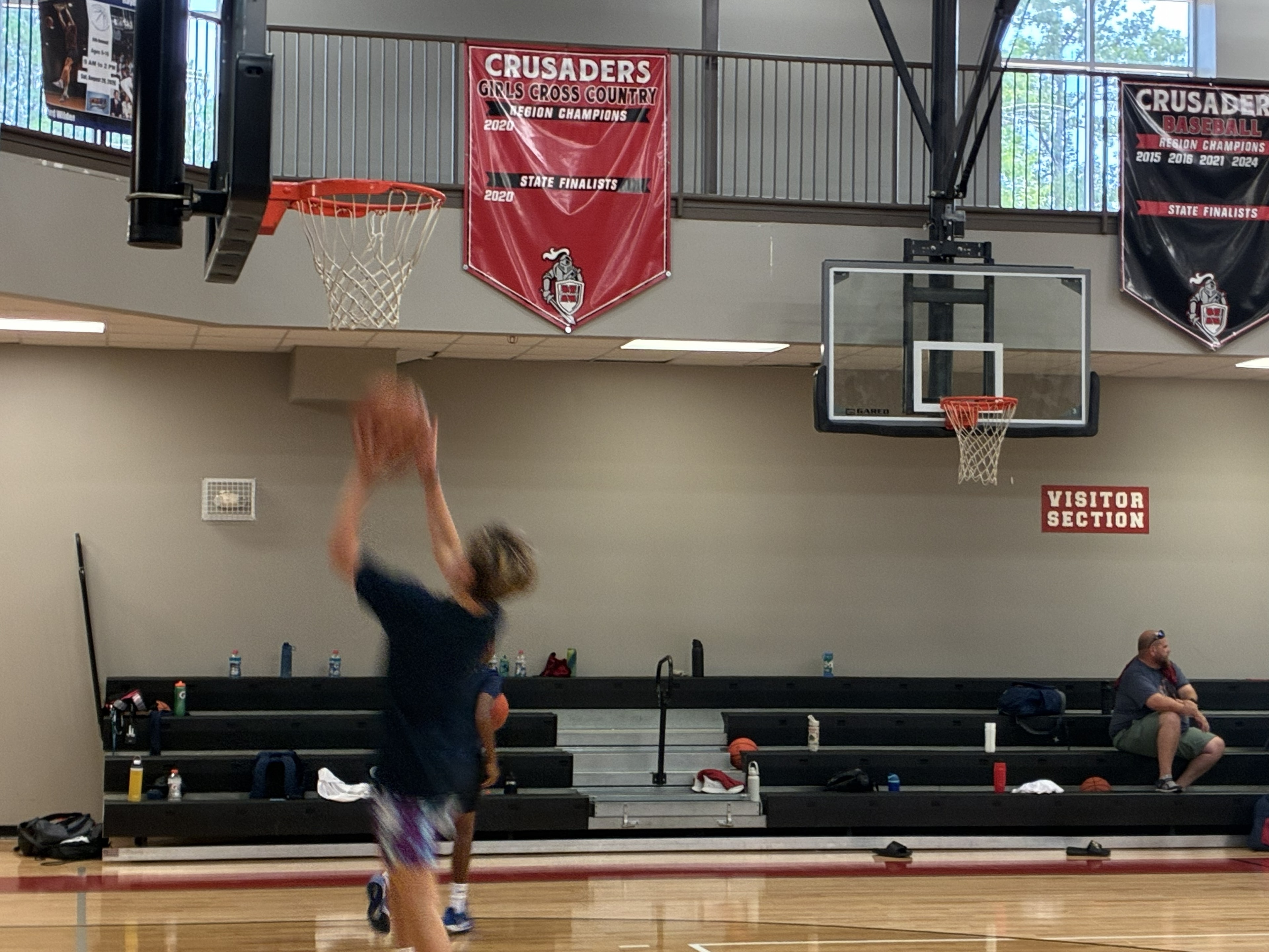 Youth basketball players at CBA4Youth camp