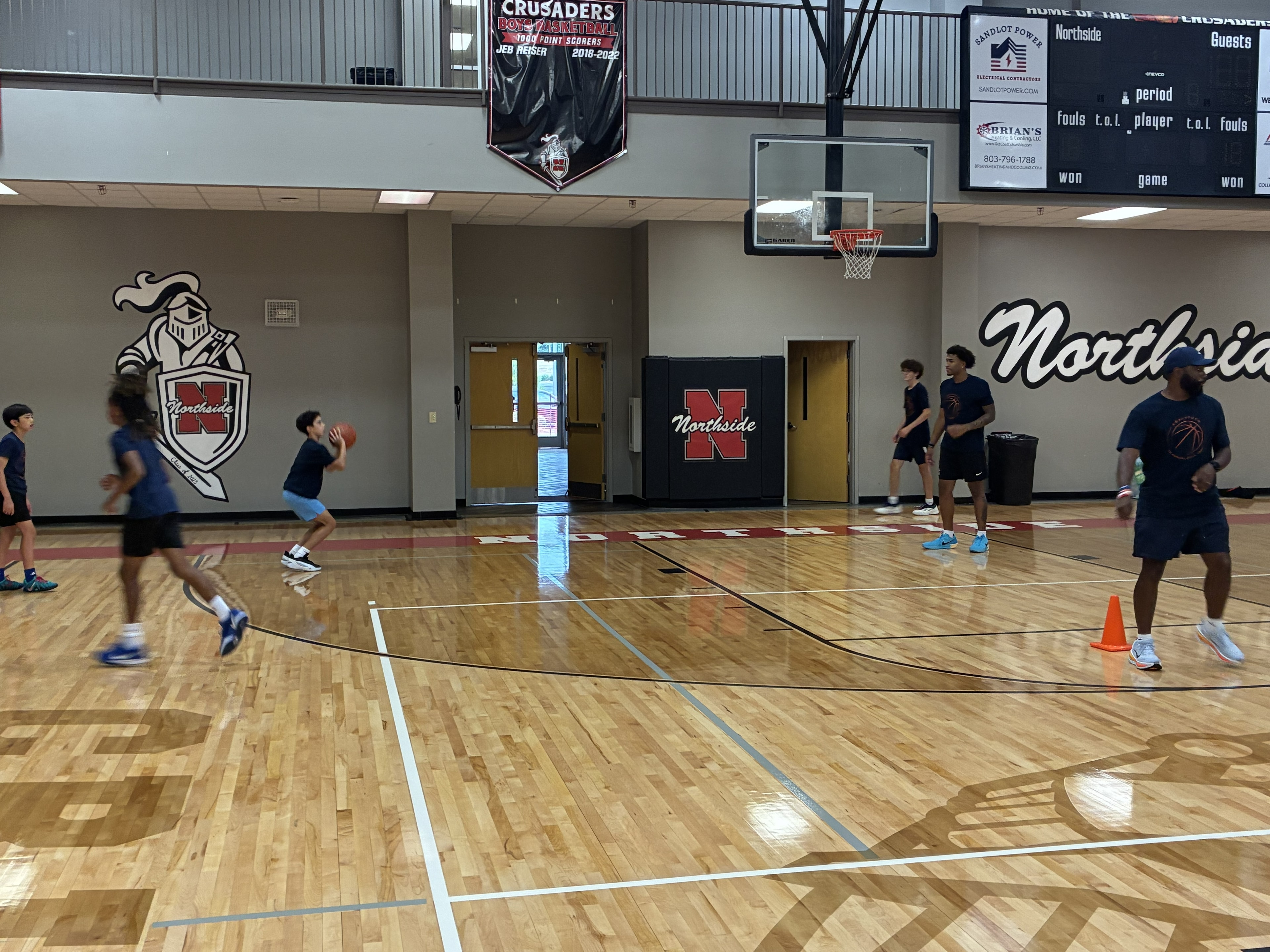 Youth athletes participating in CBA4Youth camp